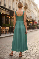 BELLA ROSA SMOCKED MAXI DRESS