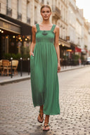 BELLA ROSA SMOCKED MAXI DRESS