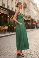 BELLA ROSA SMOCKED MAXI DRESS