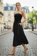 TIE ME PRETTY LINEN DRESS