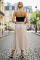 TIE ME PRETTY LINEN DRESS