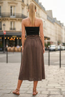 TIE ME PRETTY LINEN DRESS