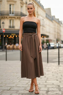 TIE ME PRETTY LINEN DRESS
