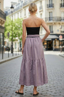 LILA BELLE TUBE MAXI DRESS WITH BELT