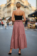 LILA BELLE TUBE MAXI DRESS WITH BELT