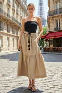 LILA BELLE TUBE MAXI DRESS WITH BELT