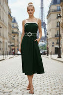 VIVIENNE MIDI DRESS WITH BELT