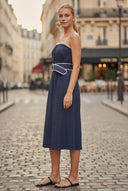 VIVIENNE MIDI DRESS WITH BELT