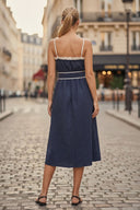 VIVIENNE MIDI DRESS WITH BELT