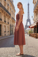 VIVIENNE MIDI DRESS WITH BELT