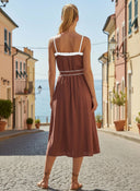 VIVIENNE MIDI DRESS WITH BELT