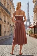 VIVIENNE MIDI DRESS WITH BELT