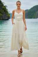 CHLOE MAXI DRESS WITH BELT