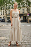 CHLOE MAXI DRESS WITH BELT