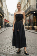 AUDREY BERREL MIDI DRESS WITH BELT