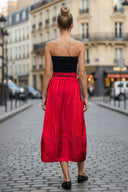 AUDREY BERREL MIDI DRESS WITH BELT
