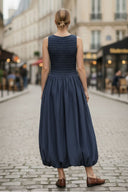 MILA CRINKLE MAXI BUBBLE DRESS