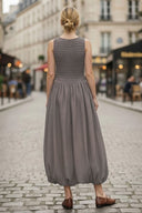 MILA CRINKLE MAXI BUBBLE DRESS