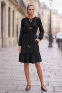 LANA BRAIDED GOLD BEAD DRESS