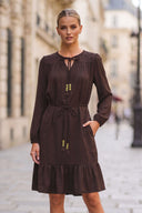 LANA BRAIDED GOLD BEAD DRESS