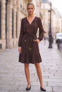 LANA BRAIDED GOLD BEAD DRESS