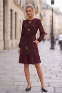 LANA BRAIDED GOLD BEAD DRESS