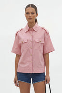 Oversized Half Sleeve Stitch Jacket