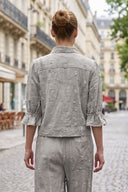 MOLLY  3/4 SLEEVE ZIP UP JACKET
