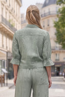 MOLLY  3/4 SLEEVE ZIP UP JACKET