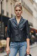AVA FAUX LEATHER JACKET