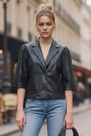 AVA FAUX LEATHER JACKET