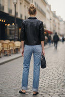 AVA FAUX LEATHER JACKET
