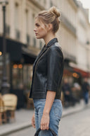 AVA FAUX LEATHER JACKET