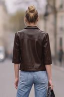 AVA FAUX LEATHER JACKET