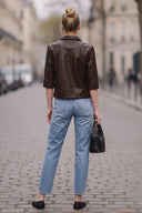 AVA FAUX LEATHER JACKET