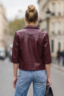 AVA FAUX LEATHER JACKET