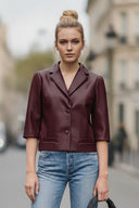 AVA FAUX LEATHER JACKET