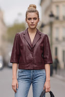 AVA FAUX LEATHER JACKET