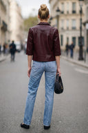 AVA FAUX LEATHER JACKET
