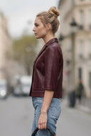 AVA FAUX LEATHER JACKET