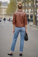 AVA FAUX LEATHER JACKET