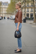 AVA FAUX LEATHER JACKET