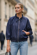 BIANCA DENIM ZIP UP JACKET