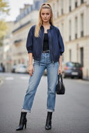 BIANCA DENIM ZIP UP JACKET