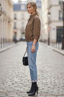 BIANCA DENIM ZIP UP JACKET