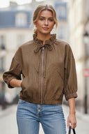 BIANCA DENIM ZIP UP JACKET