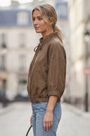 BIANCA DENIM ZIP UP JACKET