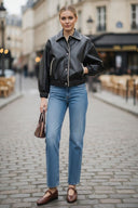 STELLA  FAUX LEATHER JACKET
