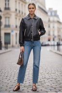 STELLA  FAUX LEATHER JACKET
