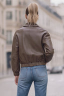 STELLA  FAUX LEATHER JACKET